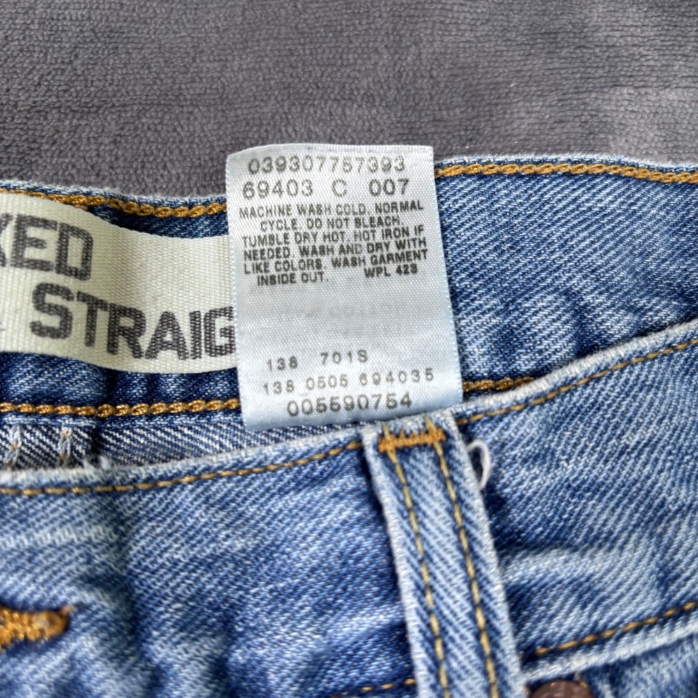 Levis 559 Mens Relaxed Straight Leg Jeans Medium Wash Blue 33x34 005590754 - Picture 5 of 11